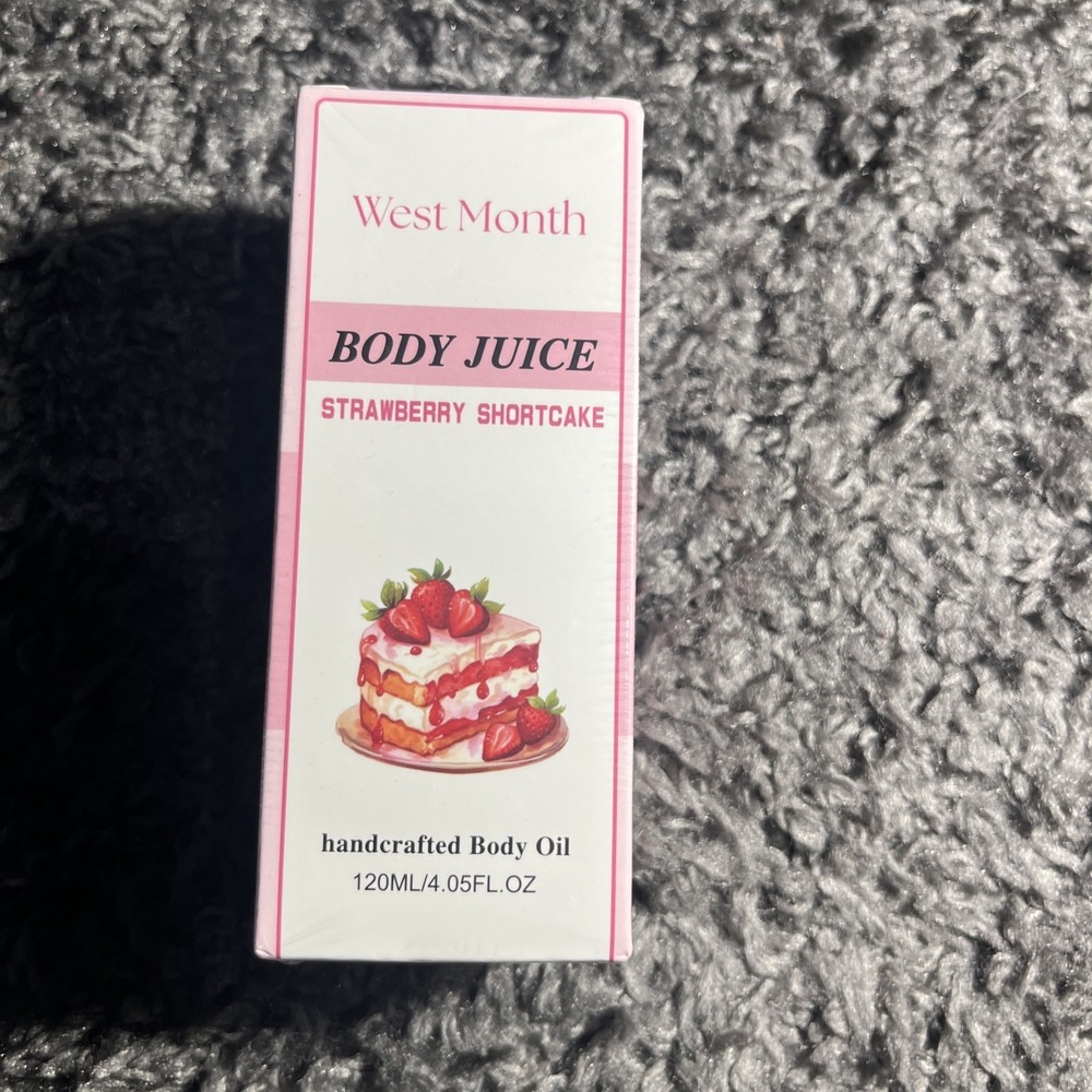 Handcrafted Strawberry Shortcake Body Oil Body Juice 4.05 oz   Moisturizing body